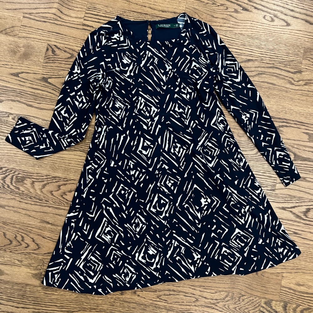 Lauren Ralph Laure Shift Swing Dress 4